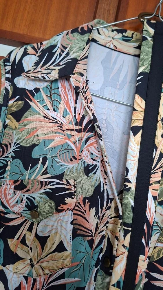 K-Design - midi jurk maat XXL – tropische print & mouwloos – photo 3